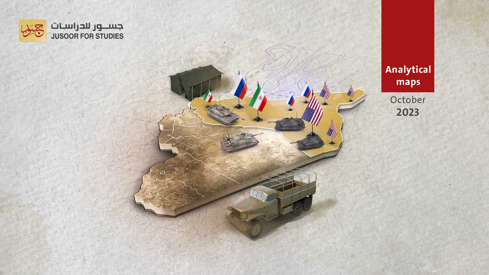 Map of Foreign Forces' Posts in Eastern Syria