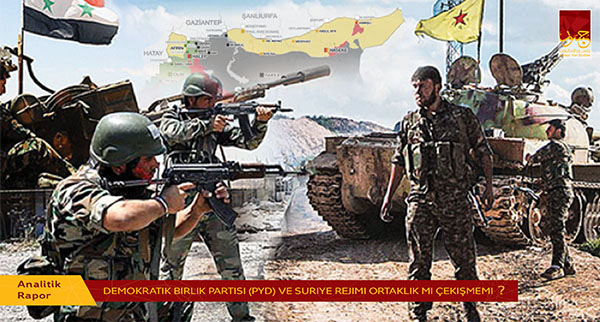 Demokratik Birlik Partisi (PYD)  ve Suriye Rejimi Ortaklık mı Çekişmemi?