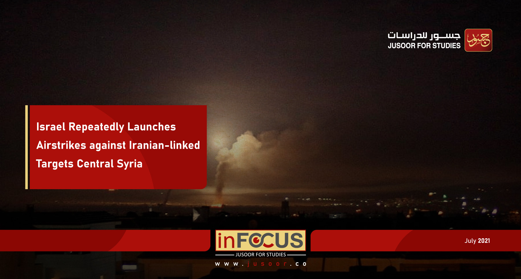 Israel Repeatedly Launches Airstrikes against Iranian-linked Targets Central Syria