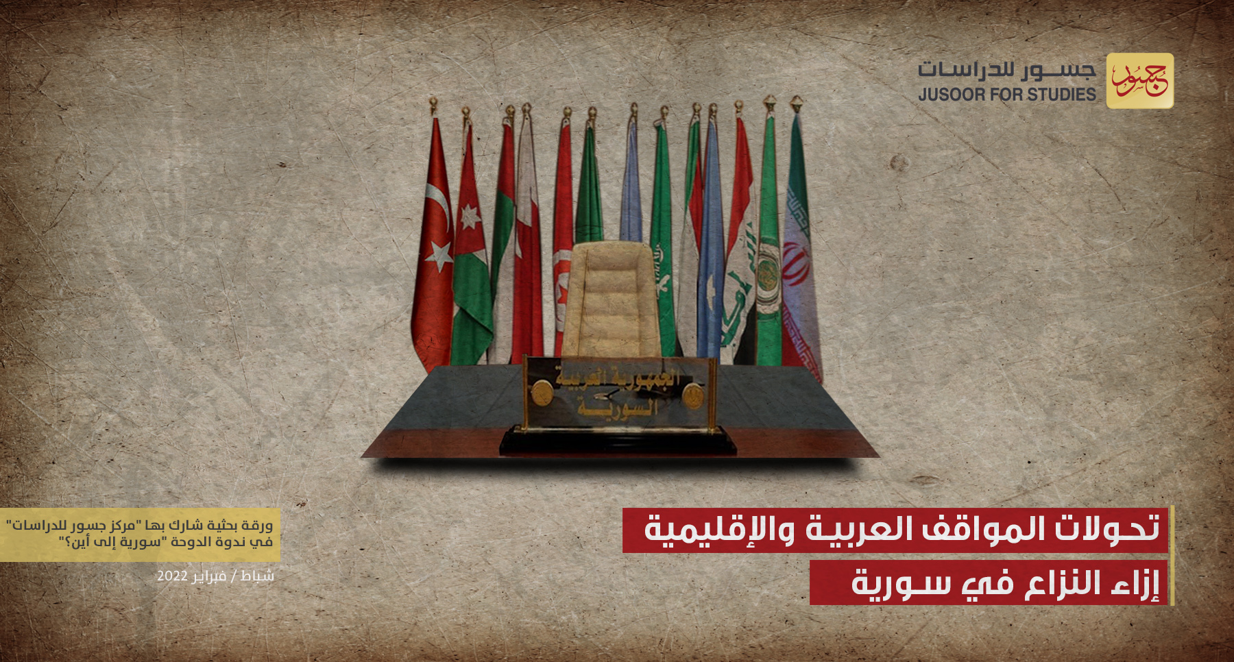 تحولات المواقف العربية والإقليمية إزاء النزاع في سورية
