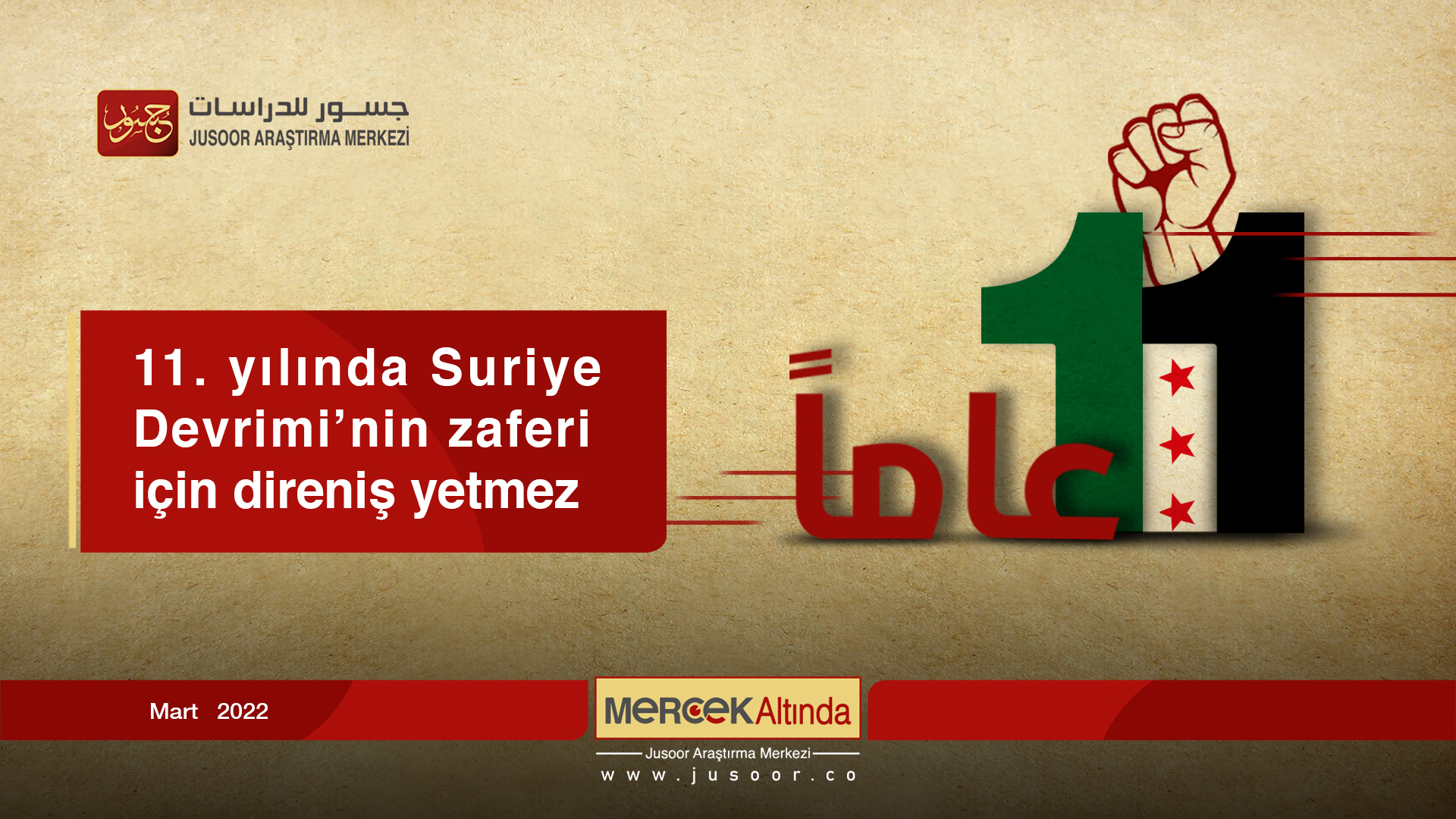 11. yılında Suriye Devrimi’nin zaferi için direniş yetmez